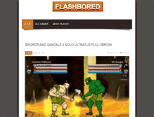 Tablet Screenshot of flashbored.com